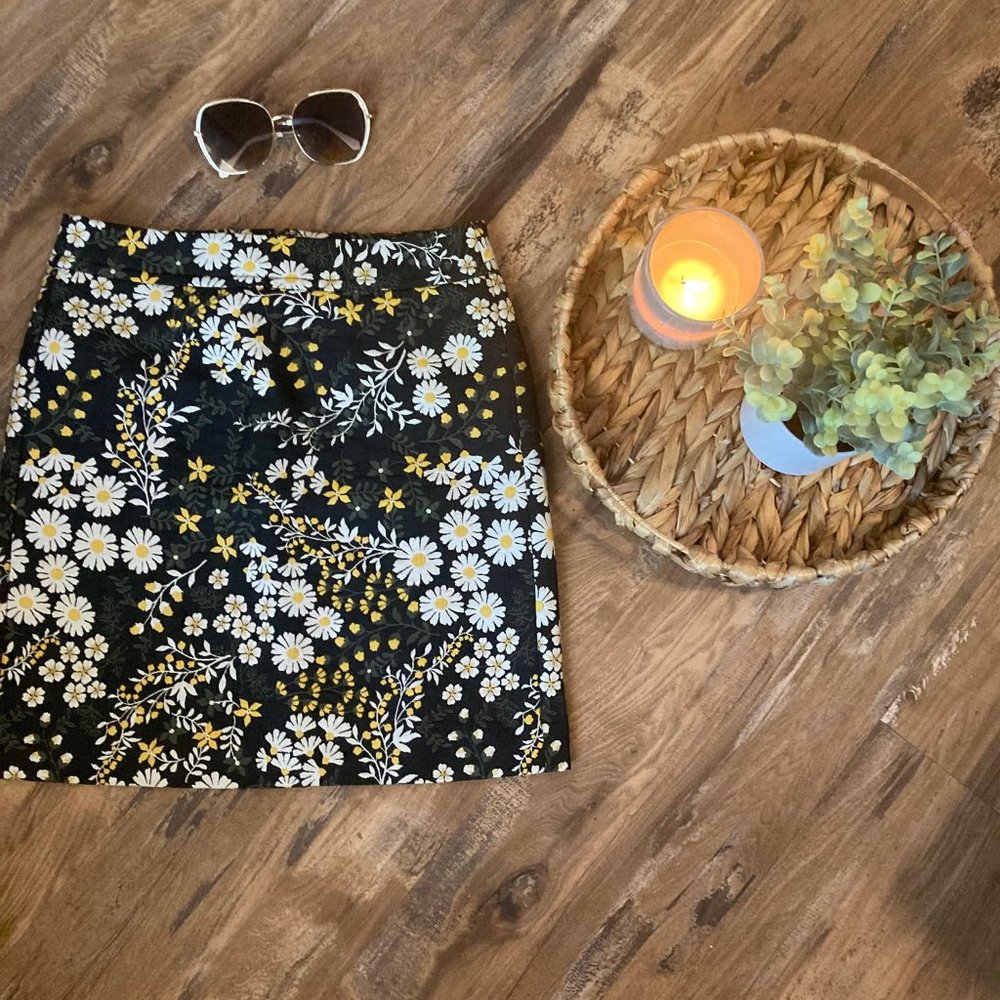 Loft Floral Mini Skirt